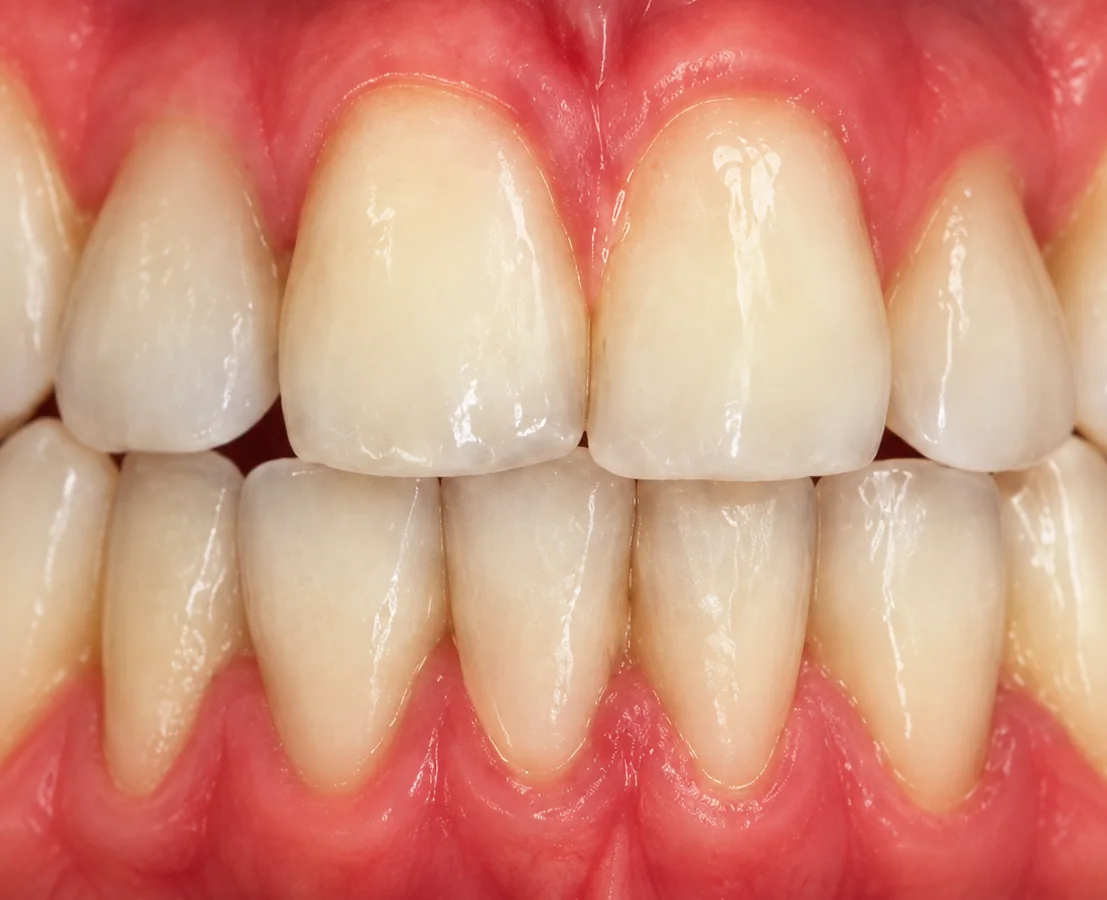 Dentes antes do clareamento.